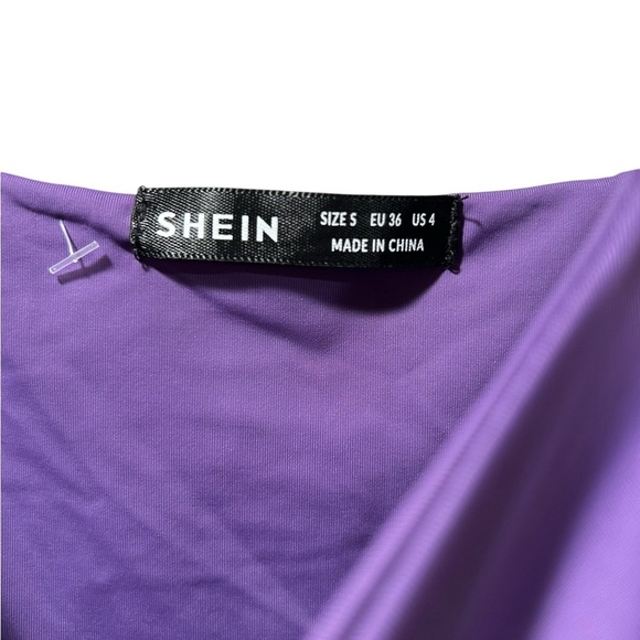 SHEIN- SZ Small Purple Body Con Midi Dress - Picture 2 of 10